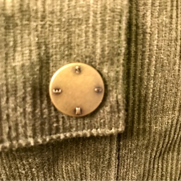 Wesc Nick jacket men's M women's L olive night green corduroy zip - Picture 6 of 10